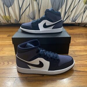 2019 Air Jordan 1 Mid “Obsidian Sanded Purple” Lightly Size 9.5M Used W/ Box